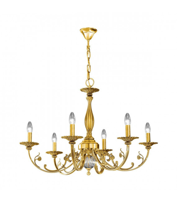 Klassischer Kerzenhalter PISANI Gold French 6 Glühbirnen