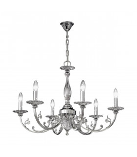 Candeliere classico PISANI cromato 6 lampadine