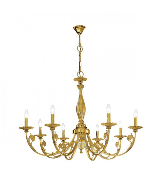 Klassischer Kerzenhalter PISANI Gold French 8 Glühbirnen