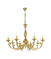 Chandelier classique PISANI or Français 8 ampoules