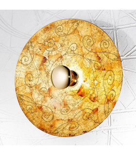 Aplique de diseño LUNA 24 quilates Oro 1 bombilla