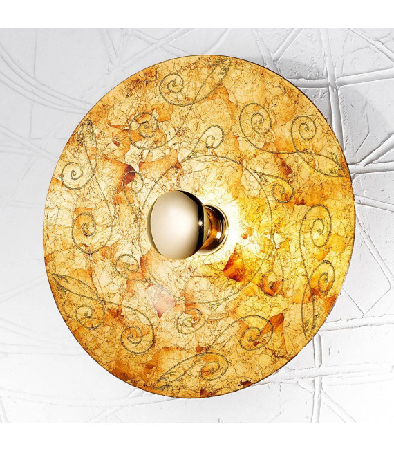 Aplique de diseño LUNA 24 quilates Oro 1 bombilla
