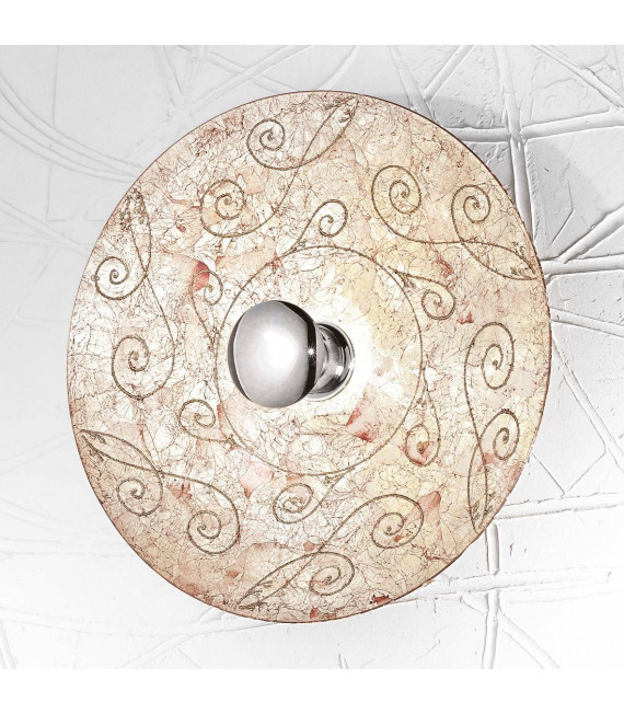 Applique murale design LUNA chrome 1 ampoule