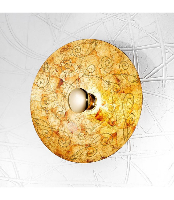 Applique murale design LUNA Or 24 Carats 1 ampoule