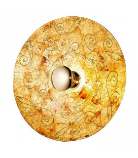 Design Wandleuchte LUNA 24 Karat Gold 1 Glühbirne