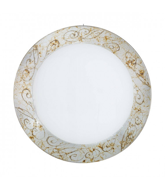 Plafón de diseño SERENA cromo 4 bombillas