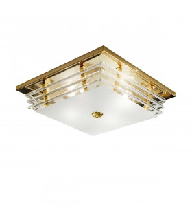 Plafonnier ONTARIO Or 24 Carats 4 ampoules