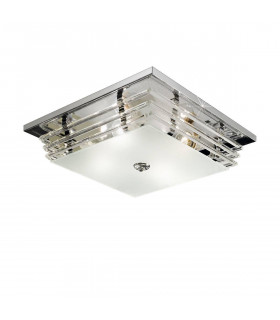 Plafonnier ONTARIO chrome 4 ampoules