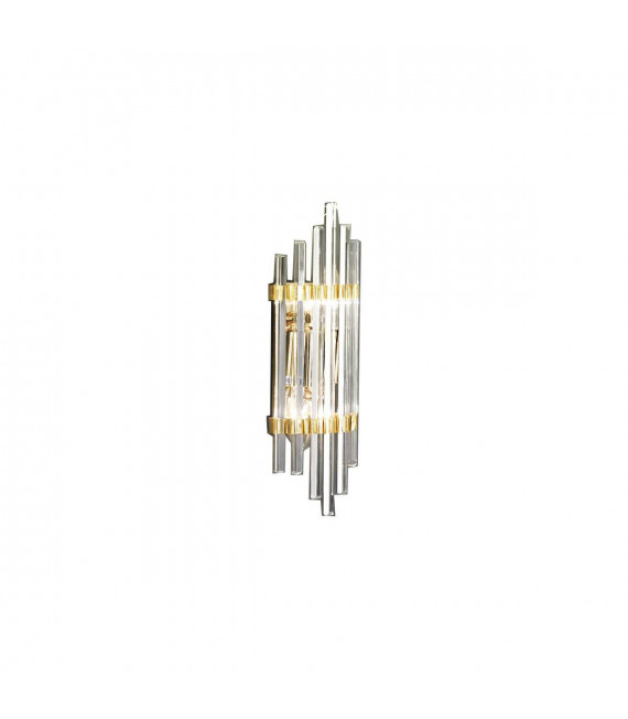 Applique in cristallo ONTARIO 24 carati oro 2 lampadine