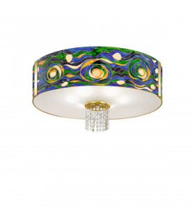 Design Deckenleuchte EMOZIONE 24 Karat Gold 6 Lampen