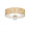 Plafonnier design EMOZIONE Or 24 Carats 6 ampoules