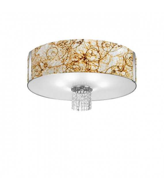 Plafoniera design EMOZIONE cromata 6 lampadine
