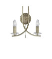 plafonnier ventilateur vintage 2 ampoules e27 max 60w brun patiné