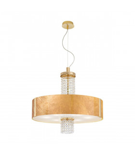 Design Deckenleuchte EMOZIONE 24 Karat Gold 6 Lampen