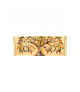 Applique di design EMOZIONE 24 carati oro 2 lampadine