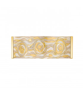 Applique di design EMOZIONE 24 carati oro 2 lampadine