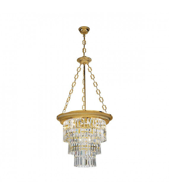 Chandelier classique MILORD CRYSTAL or Français 4 ampoules