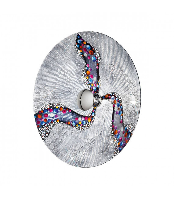 Design Wandleuchte LUNA Chrom 1 Glühbirne