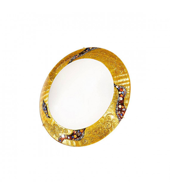 Design Deckenleuchte SERENA Gold 24 Karat 2 Glühbirnen