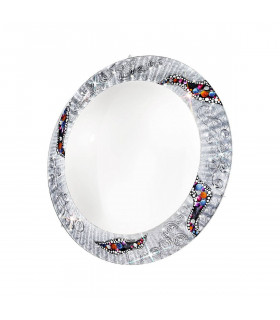 Plafonnier design SERENA chrome 3 ampoules