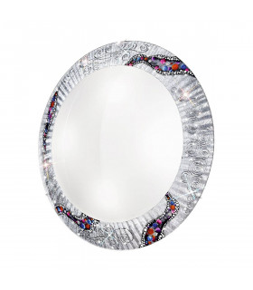 Plafón de diseño SERENA cromo 4 bombillas