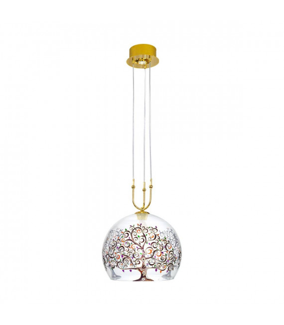 Lampada a sospensione design LUNA 24 carati in oro 1 + 1 lampadine