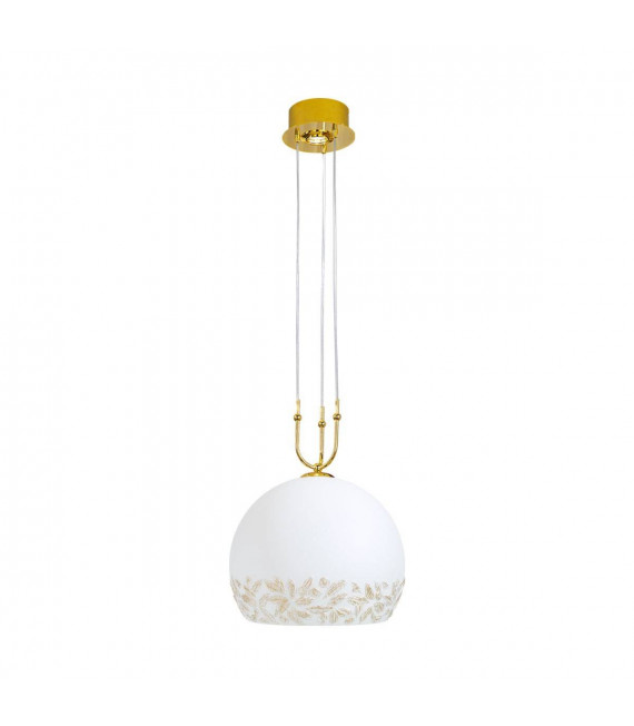 Lámpara colgante de diseño LUNA 24 quilates Oro 1 + 1 bombillas