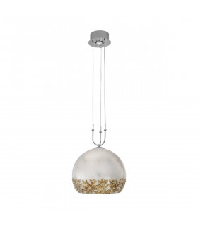 Lampada a sospensione design LUNA cromata 1 + 1 lampadine