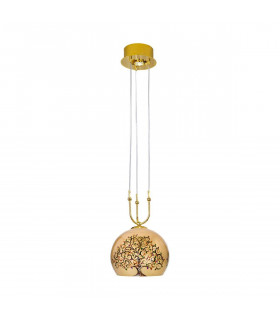 Design Pendelleuchte LUNA 24 Karat Gold 1 + 1 Glühbirnen