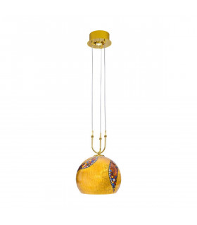 Design Pendelleuchte LUNA 24 Karat Gold 1 + 1 Glühbirnen