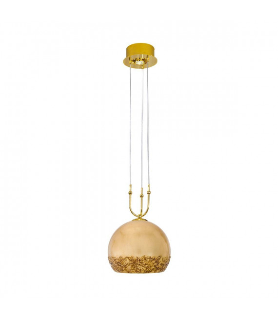 Lámpara colgante de diseño LUNA 24 quilates Oro 1 + 1 bombillas
