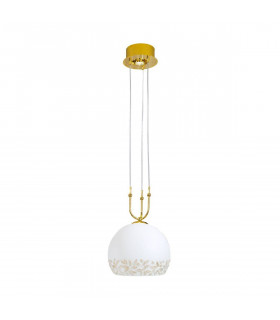 Design Pendelleuchte LUNA 24 Karat Gold 1 + 1 Glühbirnen