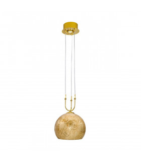 Design Pendelleuchte LUNA 24 Karat Gold 1 + 1 Glühbirnen