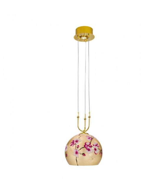 Design Pendelleuchte LUNA 24 Karat Gold 1 + 1 Glühbirnen