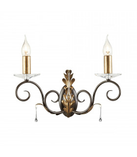 plafonnier ventilateur vintage 2 ampoules e27 max 60w brun patiné