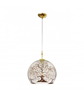 Design Pendelleuchte LUNA Gold 24 Karat 1 Glühbirne