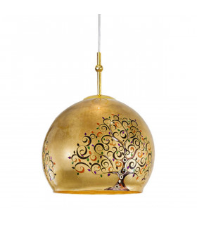 Lampada a sospensione design LUNA Gold 24 carati 1 lampadina