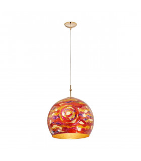 Lámpara colgante de diseño LUNA Gold 24 quilates 1 bombilla