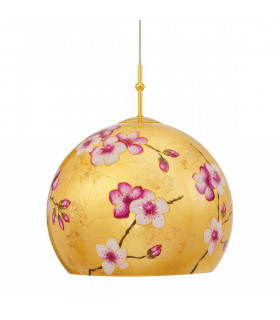 Design Pendelleuchte LUNA Gold 24 Karat 1 Glühbirne