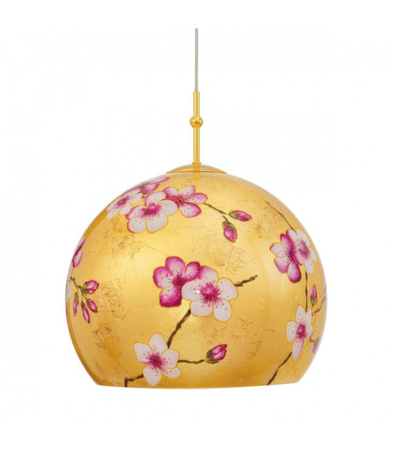 Lampada a sospensione design LUNA Gold 24 carati 1 lampadina