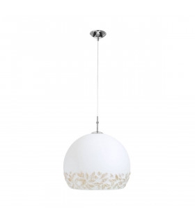 Design Pendelleuchte LUNA Chrom 1 Glühbirne