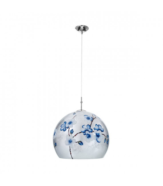 Lampada a sospensione design LUNA cromata 1 lampadina