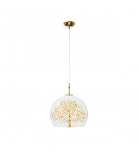 Design Pendelleuchte LUNA Gold 24 Karat 1 Glühbirne