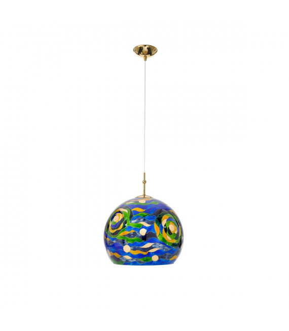 Design Pendelleuchte LUNA Gold 24 Karat 1 Glühbirne