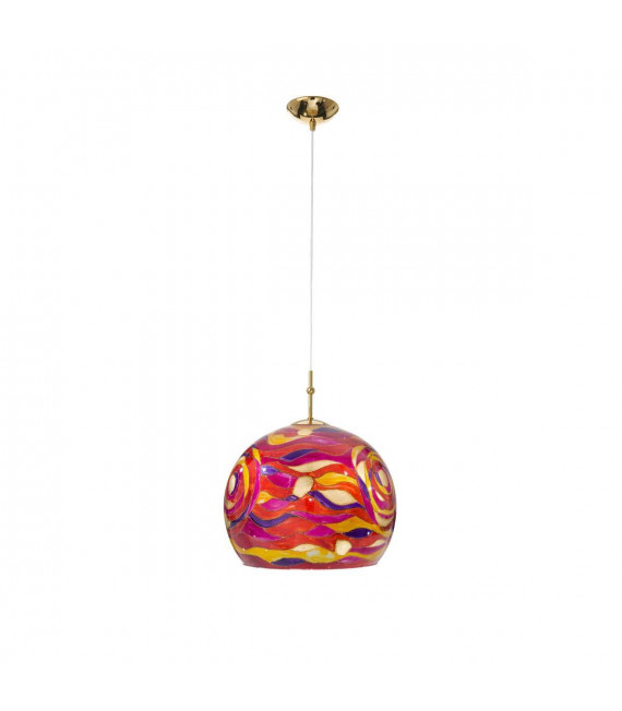 Design Pendelleuchte LUNA Gold 24 Karat 1 Glühbirne
