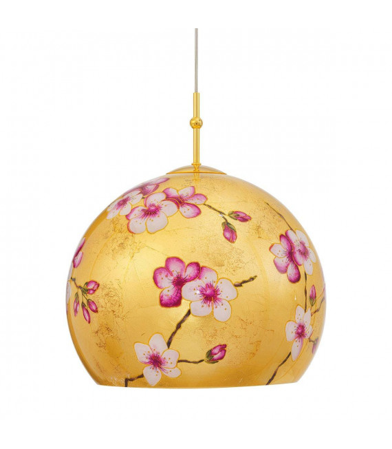 Design Pendelleuchte LUNA Gold 24 Karat 1 Glühbirne