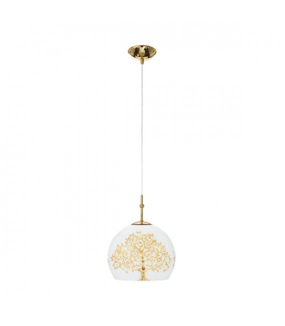 Design Pendelleuchte LUNA Gold 24 Karat 1 Glühbirne