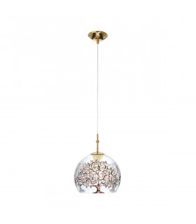 Design Pendelleuchte LUNA Gold 24 Karat 1 Glühbirne