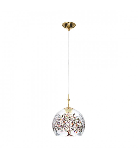 Lámpara colgante de diseño LUNA Gold 24 quilates 1 bombilla