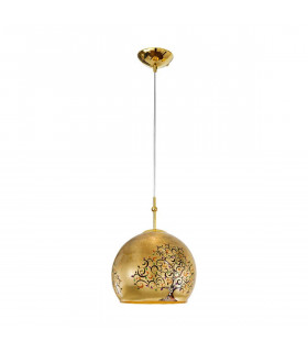 Lampada a sospensione design LUNA Gold 24 carati 1 lampadina